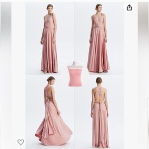 Convertible Bridesmaid Dress Multiway Wrap Long Wedding Gues